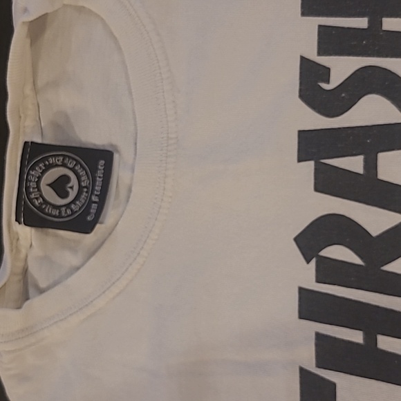 White Thrasher Skateboarding T-Shirt Men's Medium - Picture 2 of 3